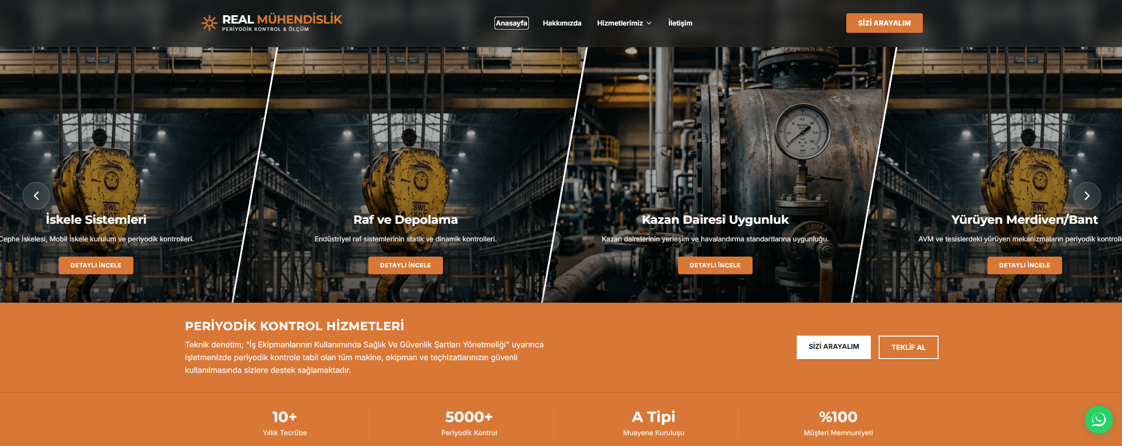 Real Mühendislik - Kurumsal Web Sitesi görsel 1
